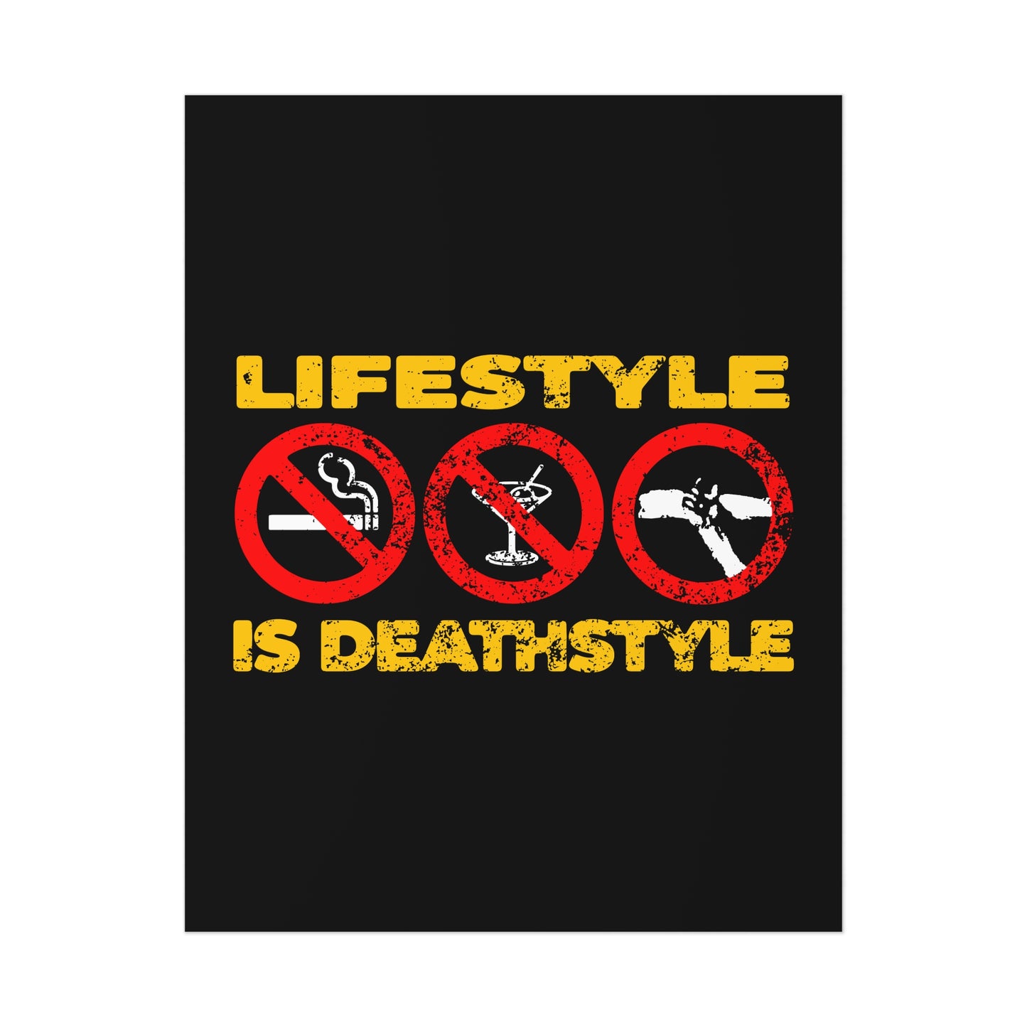 Lifestyle is Deathstyle No. 2 | Orthodox Christian Art Poster