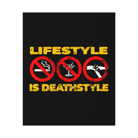 Lifestyle is Deathstyle No. 2 | Orthodox Christian Art Poster