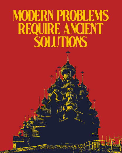 Modern Problems Require Ancient Solutions No. 1 | Orthodox Christian Jersey Tank Top / Sleeveless Shirt