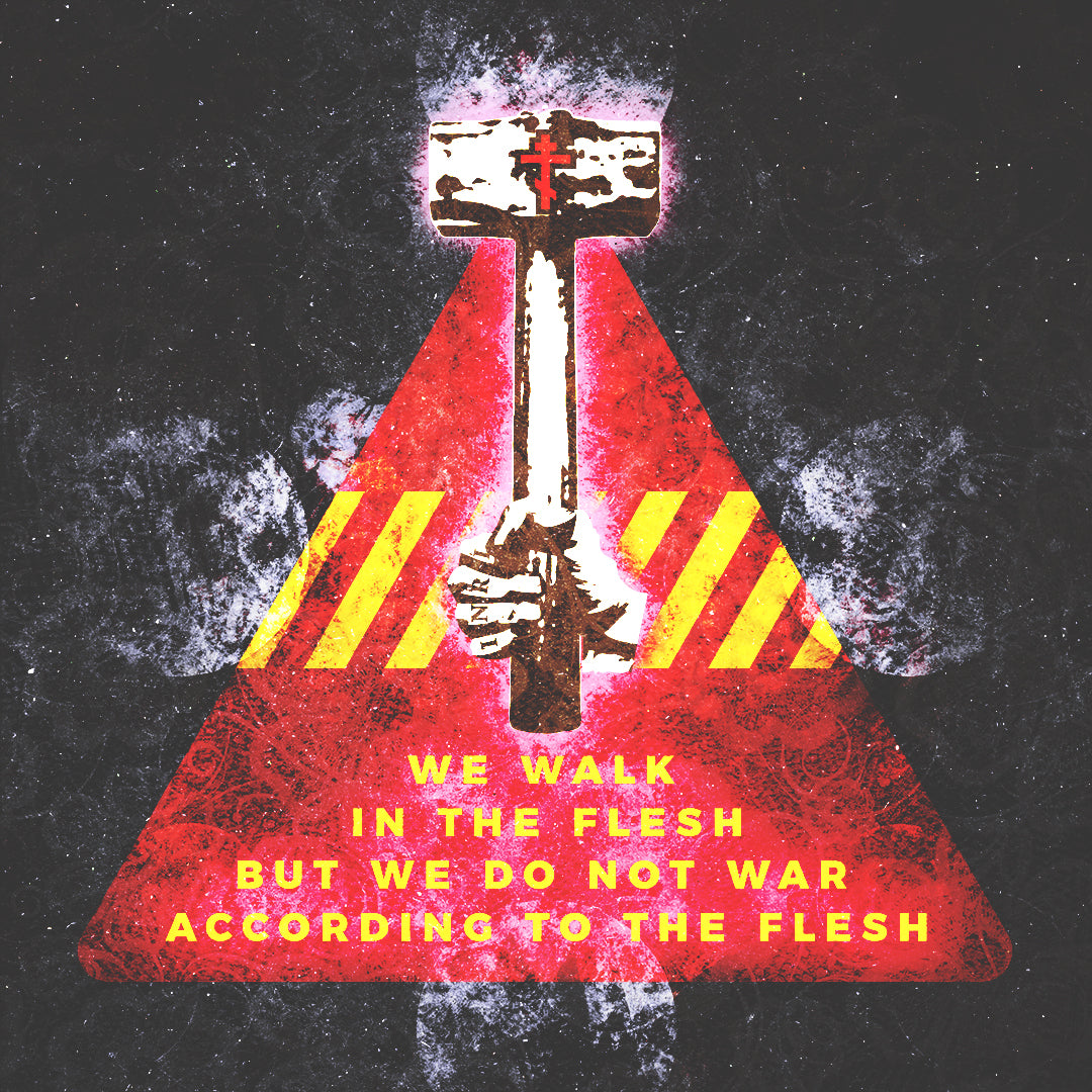We Do Not War According to the Flesh No. 2 | Orthodox Christian T-Shirt