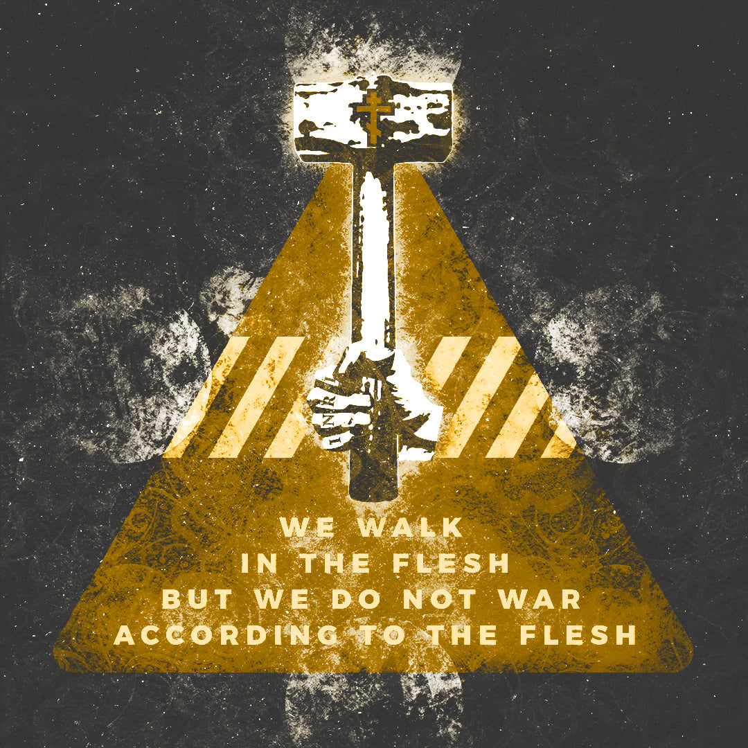 We Do Not War According to the Flesh No. 1 | Orthodox Christian T-Shirt