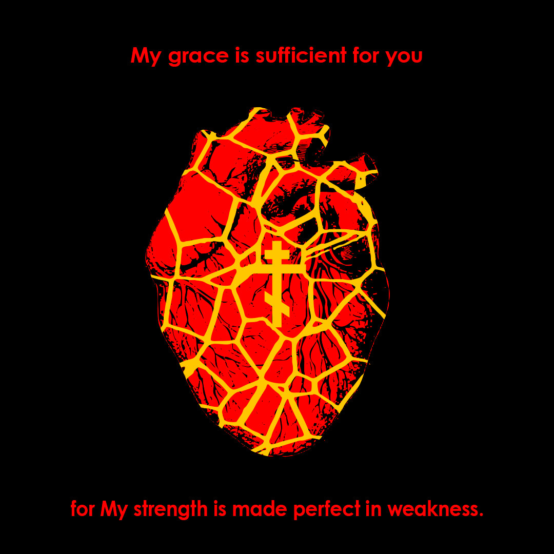 My Strength is Made Perfect in Weakness No. 1  | Orthodox Christian Hoodie / Hooded Sweatshirt