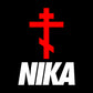 NIKA Red Orthodox Cross Small Design | Orthodox Christian Hoodie / Hooded Sweatshirt