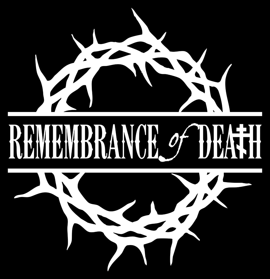 BACK PRINT 2-Sided w/ Branded Front | Dead to this World | Christian Goth Flower Cross & Skull | 70s Typography | Orthodox Christian T-Shirt