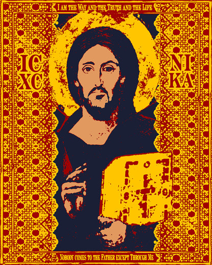 Jesus Christ Sinai Pantocrator IconoGraphic No. 1 | Orthodox Christian Tank Top