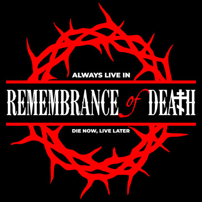 Always Live in Remembrance of Death No. 1 | Orthodox Christian Jersey Tank Top / Sleeveless Shirt