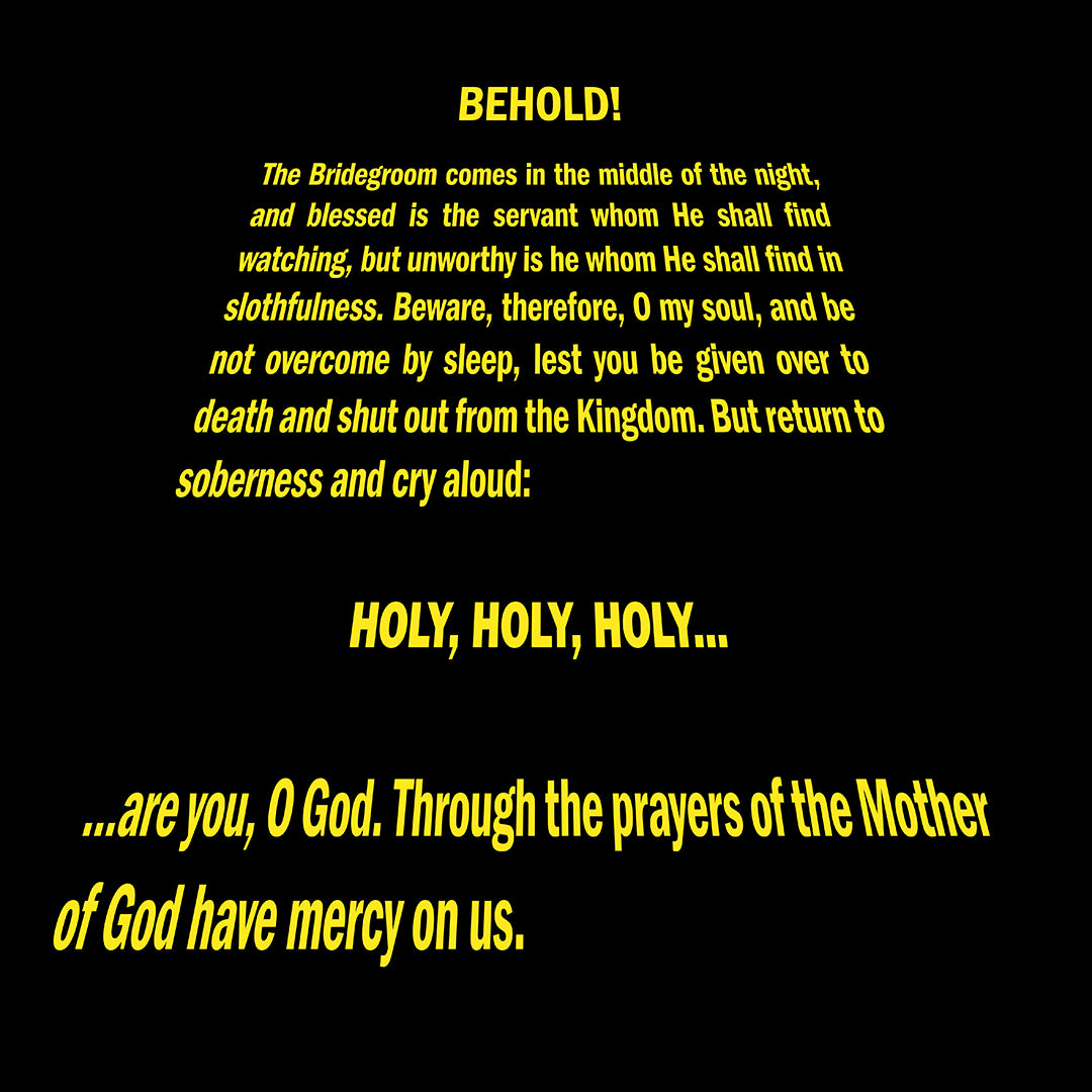 Behold the Bridegroom No. 1 | Orthodox Christian T-Shirt