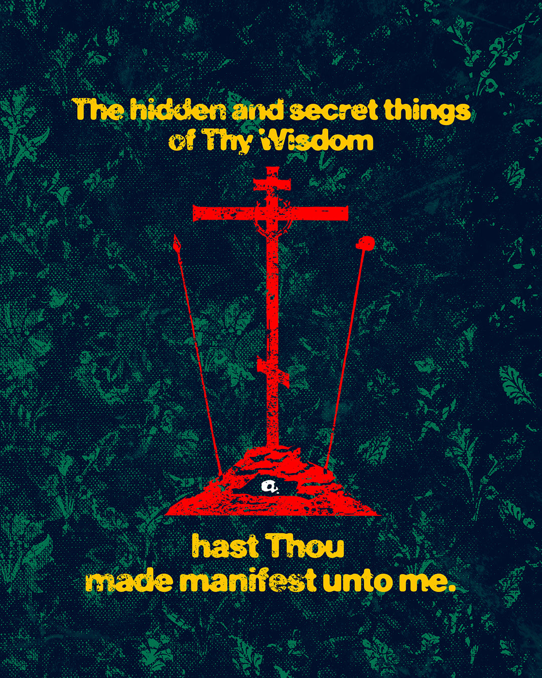 The Hidden and Secret Things of Thy Wisdom (Golgotha Cross) No. 1 | Orthodox Christian Hoodie / Hooded Sweatshirt