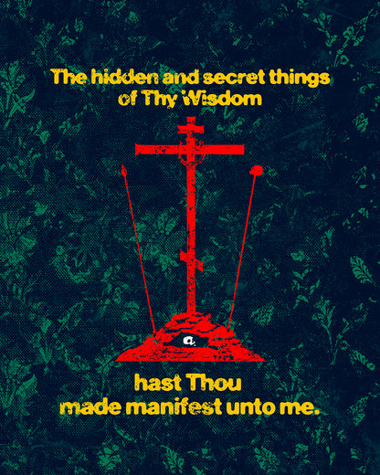 The Hidden and Secret Things of Thy Wisdom (Golgotha Cross) No. 1 | Orthodox Christian T-Shirt