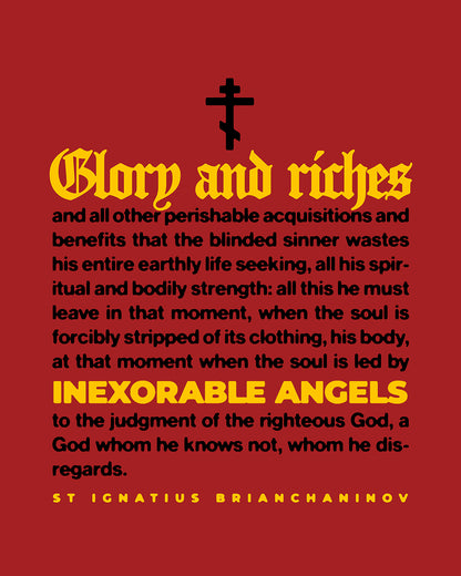 Inexorable Angels (St Ignatius Brianchaninov) No. 1 | Orthodox Christian Jersey Tank Top / Sleeveless Shirt