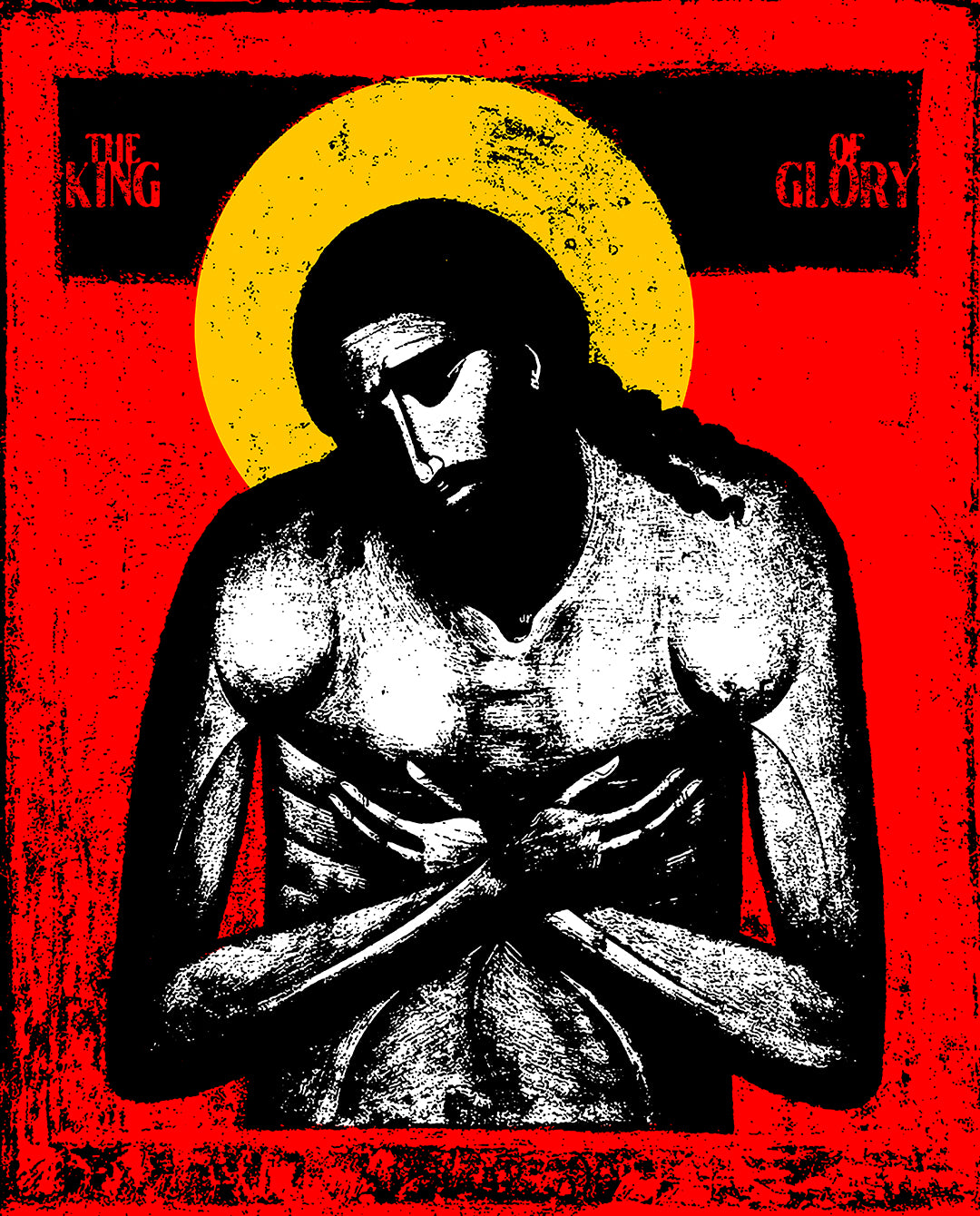 King of Glory Christ Extreme Humility IconoGraphic Orthodox Long Sleeve