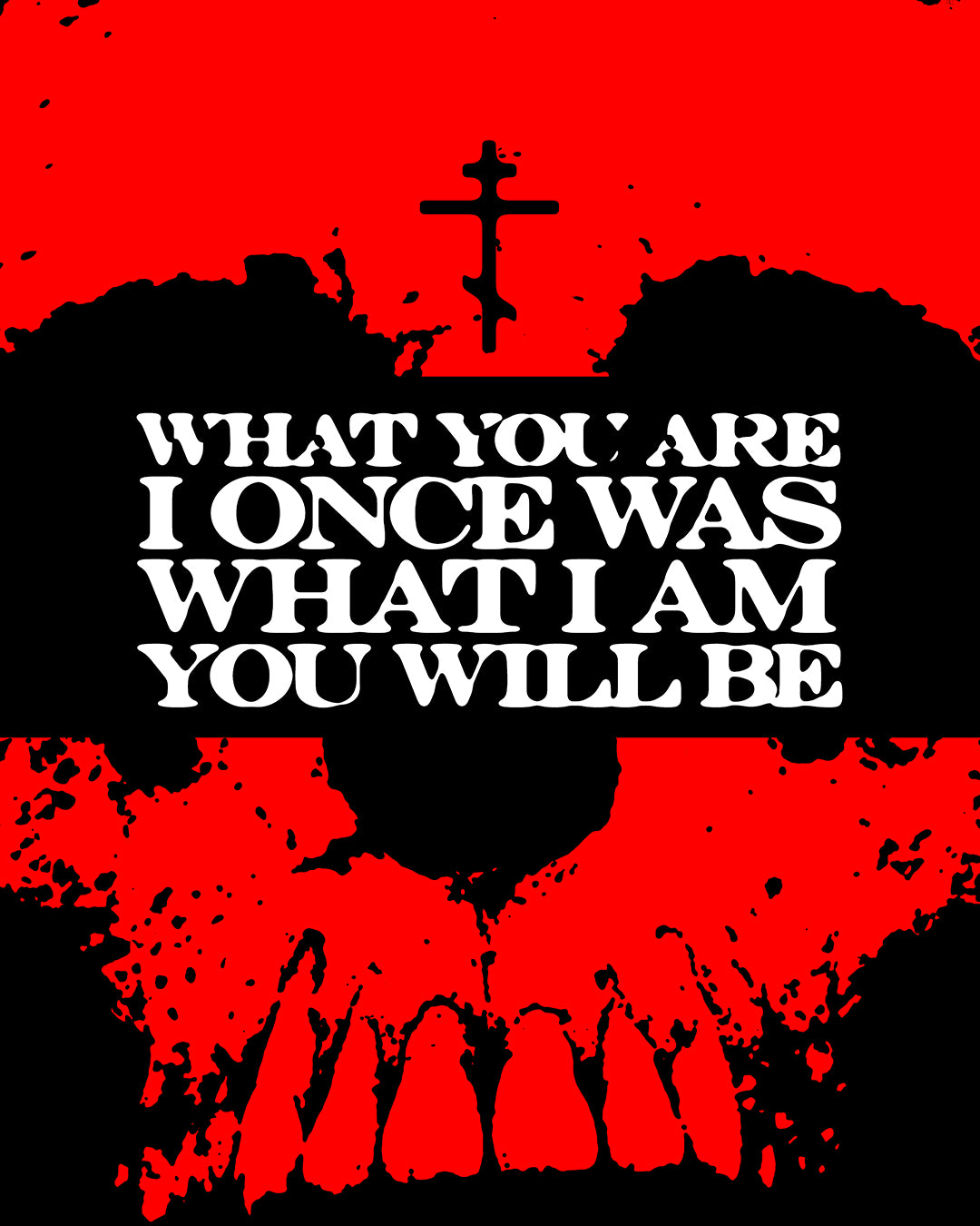 What You Are, I Once Was. What I Am, You Will Be | Memento Mori | Red Skull Remembrance of Death | Orthodox Christian Hoodie