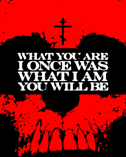 What You Are, I Once Was. What I Am, You Will Be | Memento Mori | Red Skull Remembrance of Death | Orthodox Christian Hoodie