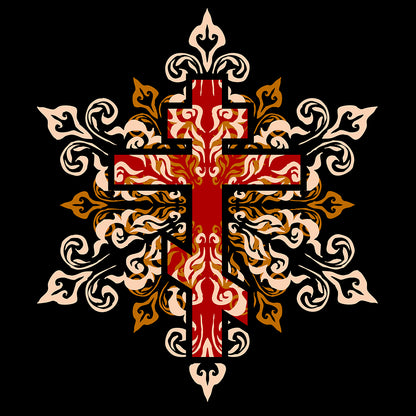 Ornate Cross No. 1 | Orthodox Christian T-Shirt