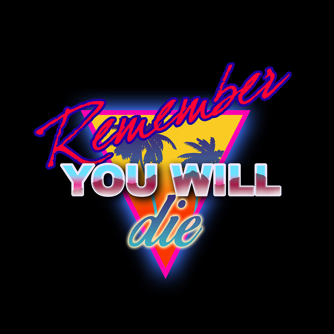 Remember You Will Die No. 1 (80s/Retro/Synthwave Style) | Orthodox Christian T-Shirt