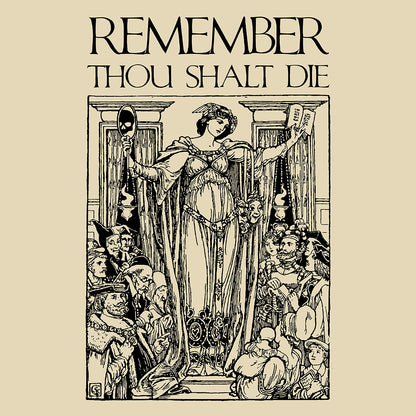 Remember You Will Die Shakespearean Woodcut Design No. 1 | Orthodox Christian T-Shirt