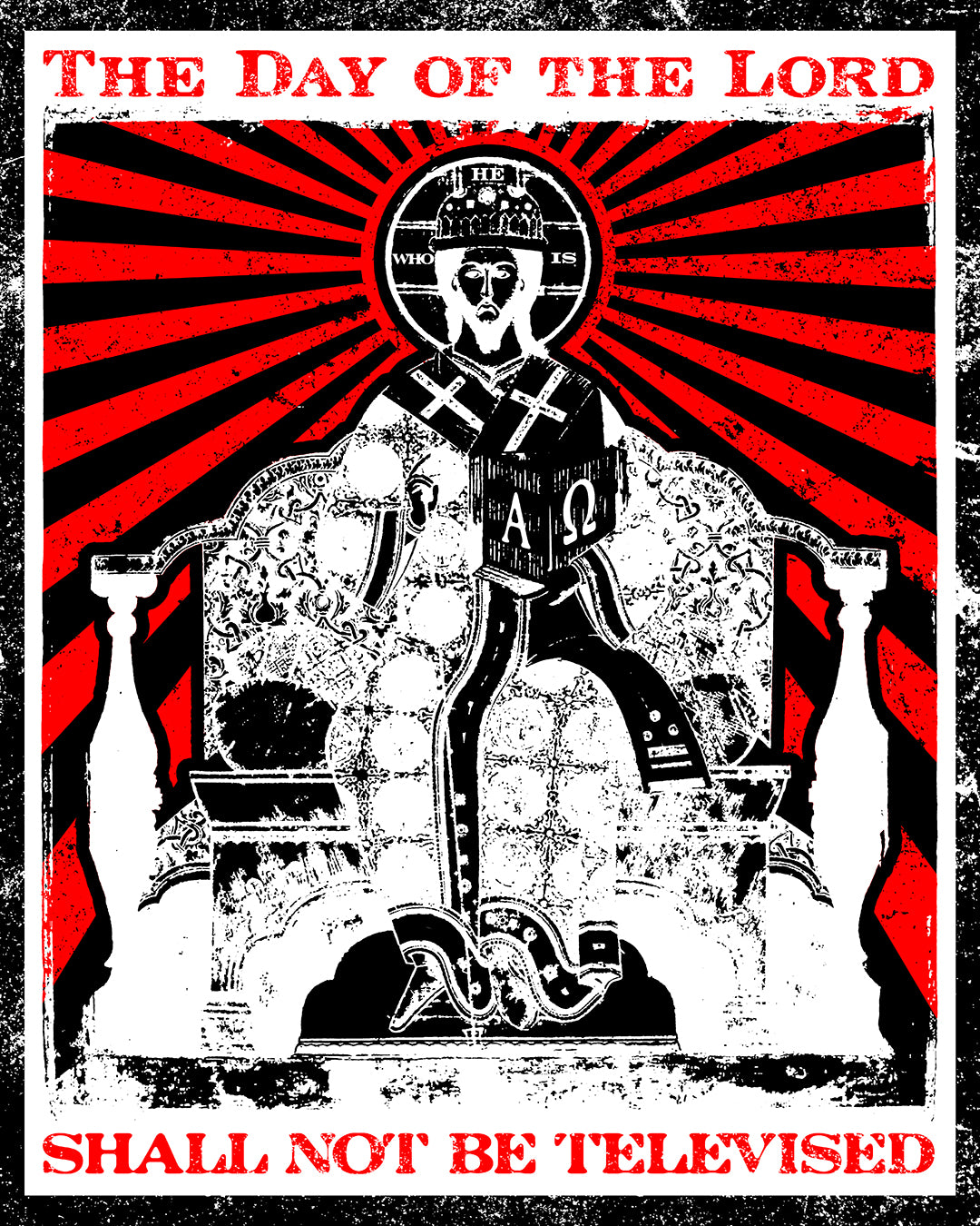 The Day of the Lord Shall Not Be Televised | Jesus Christ Enthroned Iconographic | Second Coming | Revelation | Orthodox Christian Hoodie