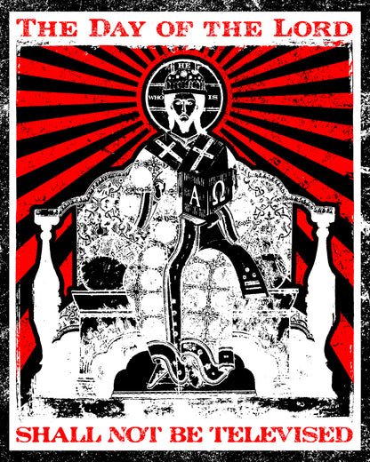 The Day of the Lord Shall Not Be Televised | Jesus Christ Enthroned Iconographic | Second Coming | Revelation | Orthodox Christian Hoodie