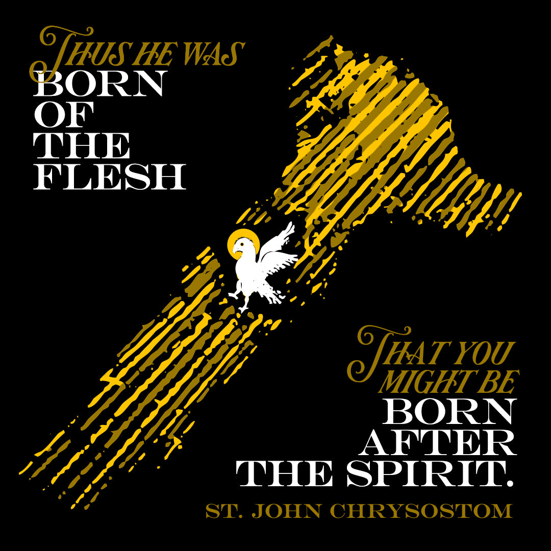 Thus He Was Born of the Flesh No. 1 | Orthodox Christian Hoodie / Hooded Sweatshirt
