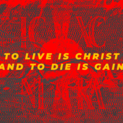 To Live is Christ, and to Die is Gain No. 1  | Orthodox Christian Hoodie / Hooded Sweatshirt