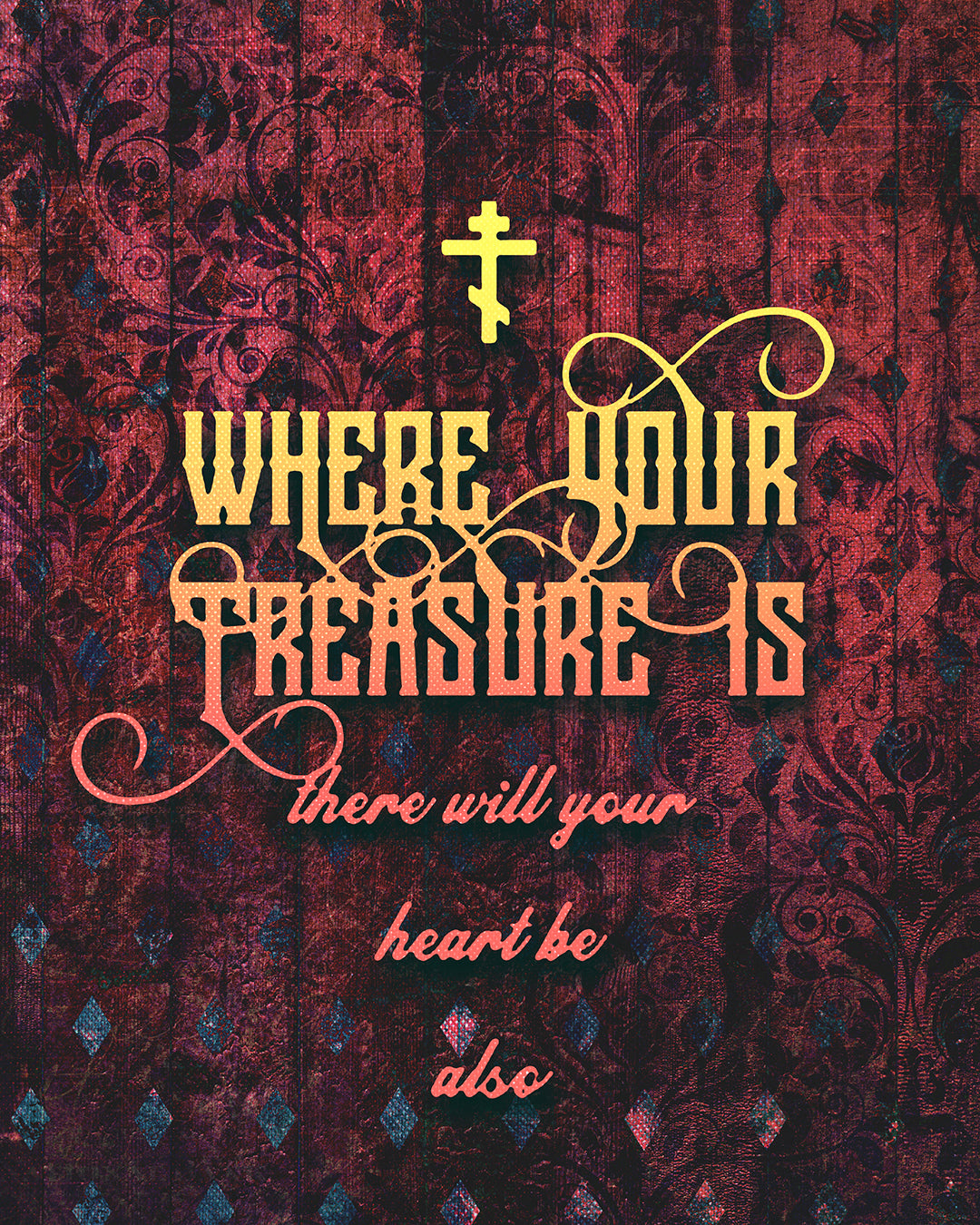Where Your Treasure Is (Matthew 6:21) No. 1 | Orthodox Christian Hoodie / Hooded Sweatshirt