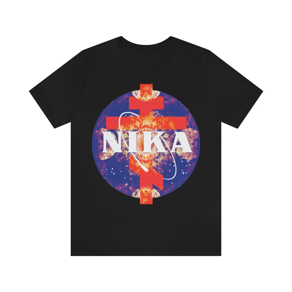 NASA / NIKA Logo Mashup Design No. 2 | Orthodox Christian T-Shirt