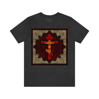 Art Cross: Ætheric Rose Window Cross Design No. 30 | Orthodox Cross