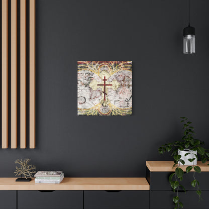 Art Cross: Magnetic Lines No. 1 | Orthodox Christian Canvas Art