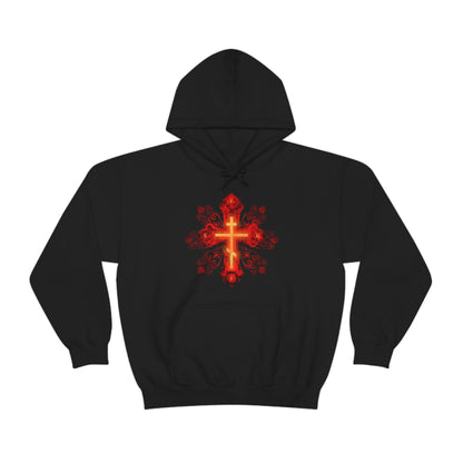 Art Cross: Russian Animation Style No. 1 | Orthodox Christian Hoodie / Hooded Sweatshirt