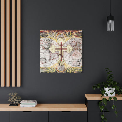 Art Cross: Magnetic Lines No. 1 | Orthodox Christian Canvas Art