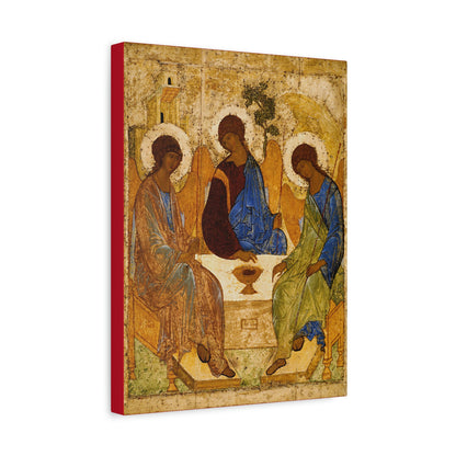 Andrei Rublev's Holy Trinity (or Hospitality of Abraham) Icon | Orthodox Christian Canvas Icon