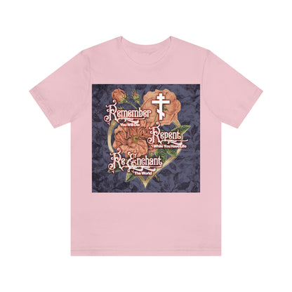 Remember Repent Re-Enchant: Victorian Design No.1 | Orthodox Christian T-Shirt