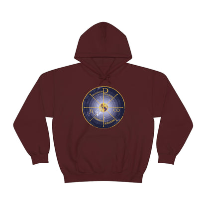 Geocentric Cross & Chi Rho No. 1 | Orthodox Christian Hoodie / Hooded Sweatshirt