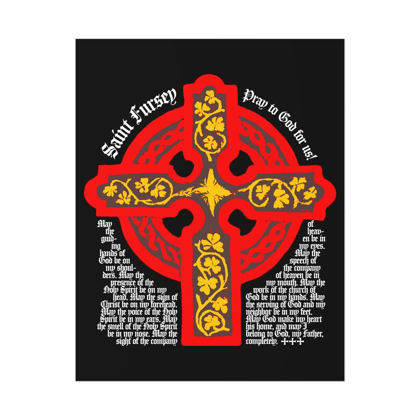 Lorica of St Fursey No.1 | Orthodox Christian Art Poster