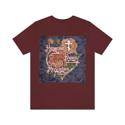 Remember Repent Re-Enchant: Victorian Design No.1 | Orthodox Christian T-Shirt