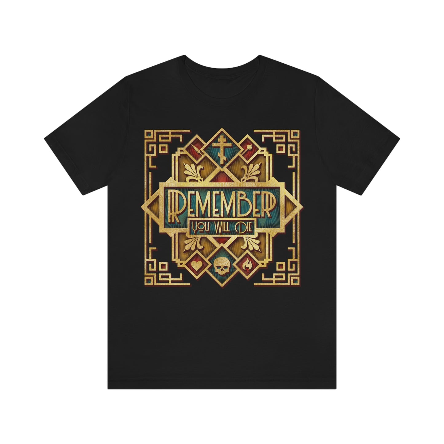 Remember You Will Die: Art Deco Design No.2 | Orthodox Christian T-Shirt