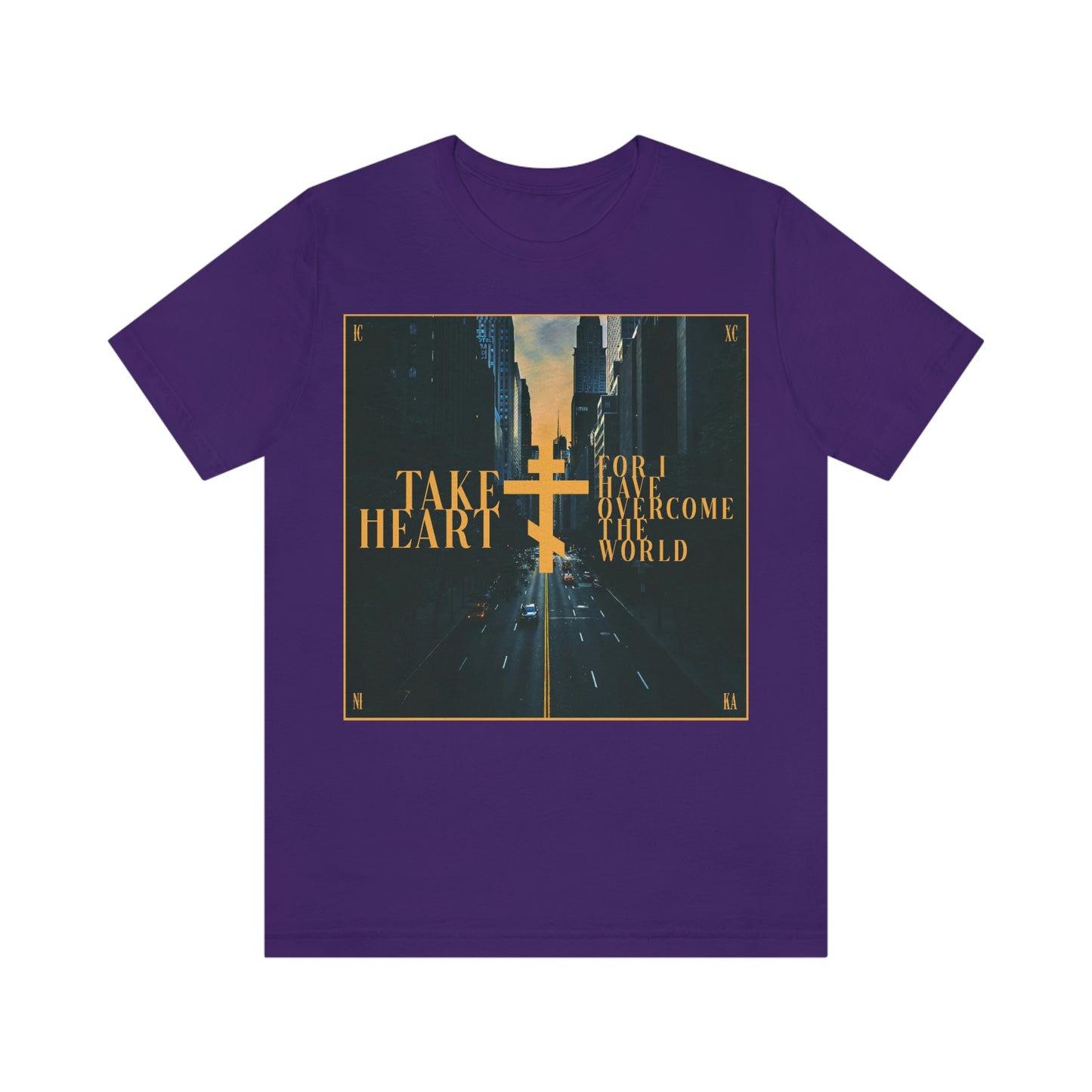 Take Heart, For I Have Overcome the World No. 1 | Orthodox Christian T-Shirt