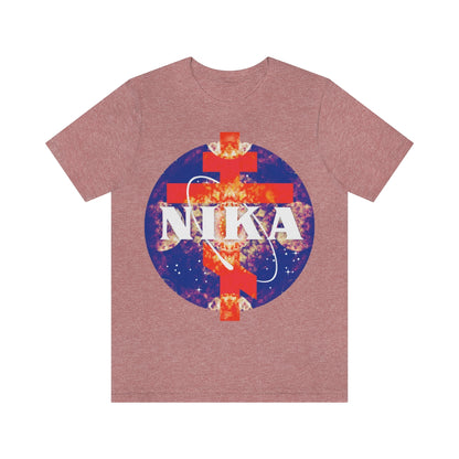 NASA / NIKA Logo Mashup Design No. 2 | Orthodox Christian T-Shirt