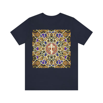 Art Cross: Rose Window No. 1 | Orthodox Christian T-Shirt