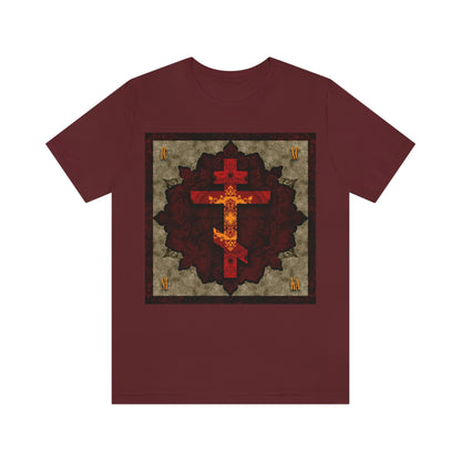 Art Cross: Ætheric Rose Window Cross Design No. 30 | Orthodox Cross