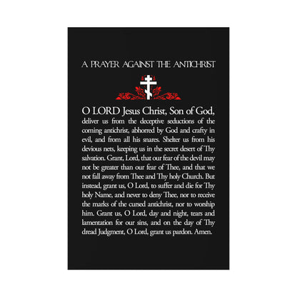 Prayer Against the Antichrist No. 1 | Orthodox Christian Art Poster