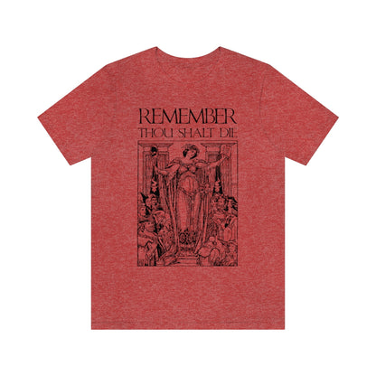 Remember You Will Die Shakespearean Woodcut Design No. 1 | Orthodox Christian T-Shirt