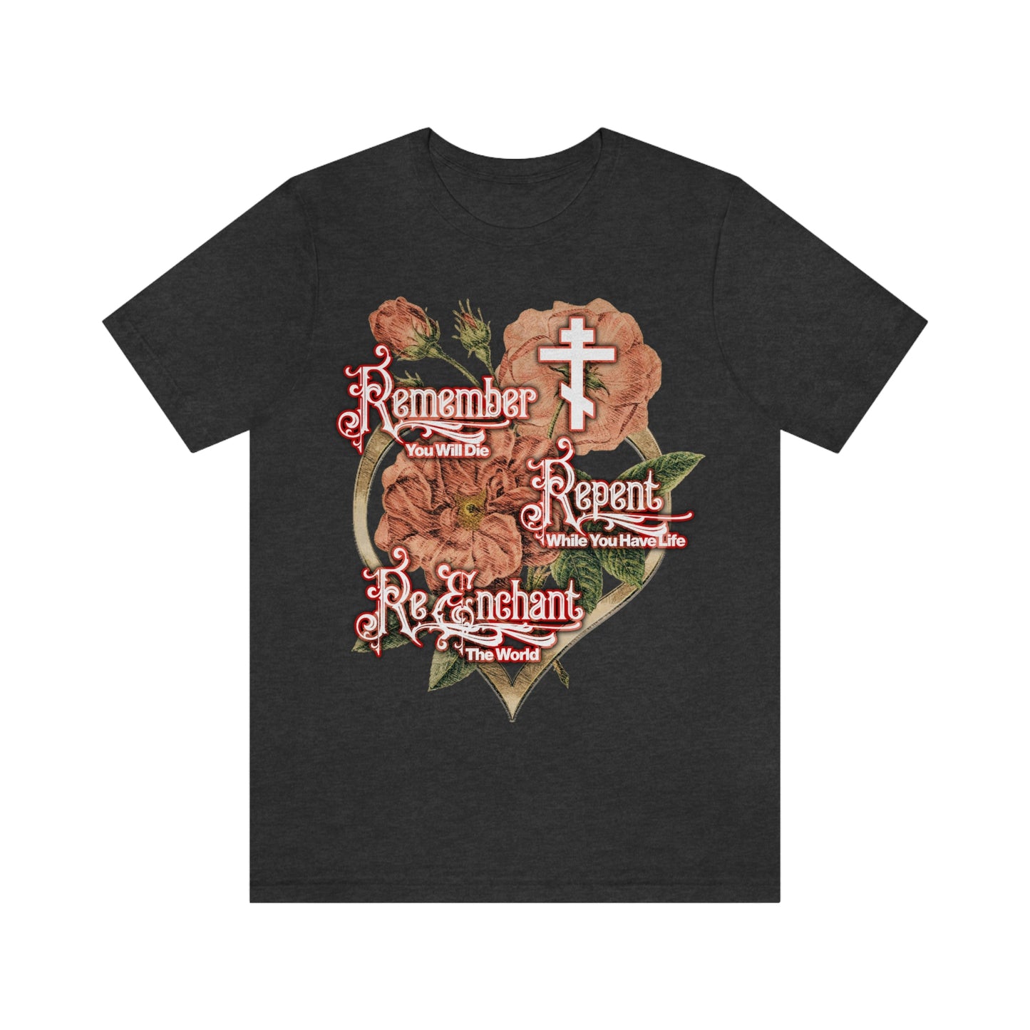 Remember Repent Re-Enchant: Victorian Design No.1a | Orthodox Christian T-Shirt