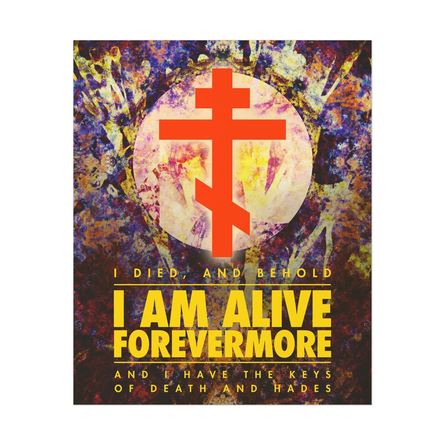 I Am Alive Forevermore No. 1 | Orthodox Christian Art Poster
