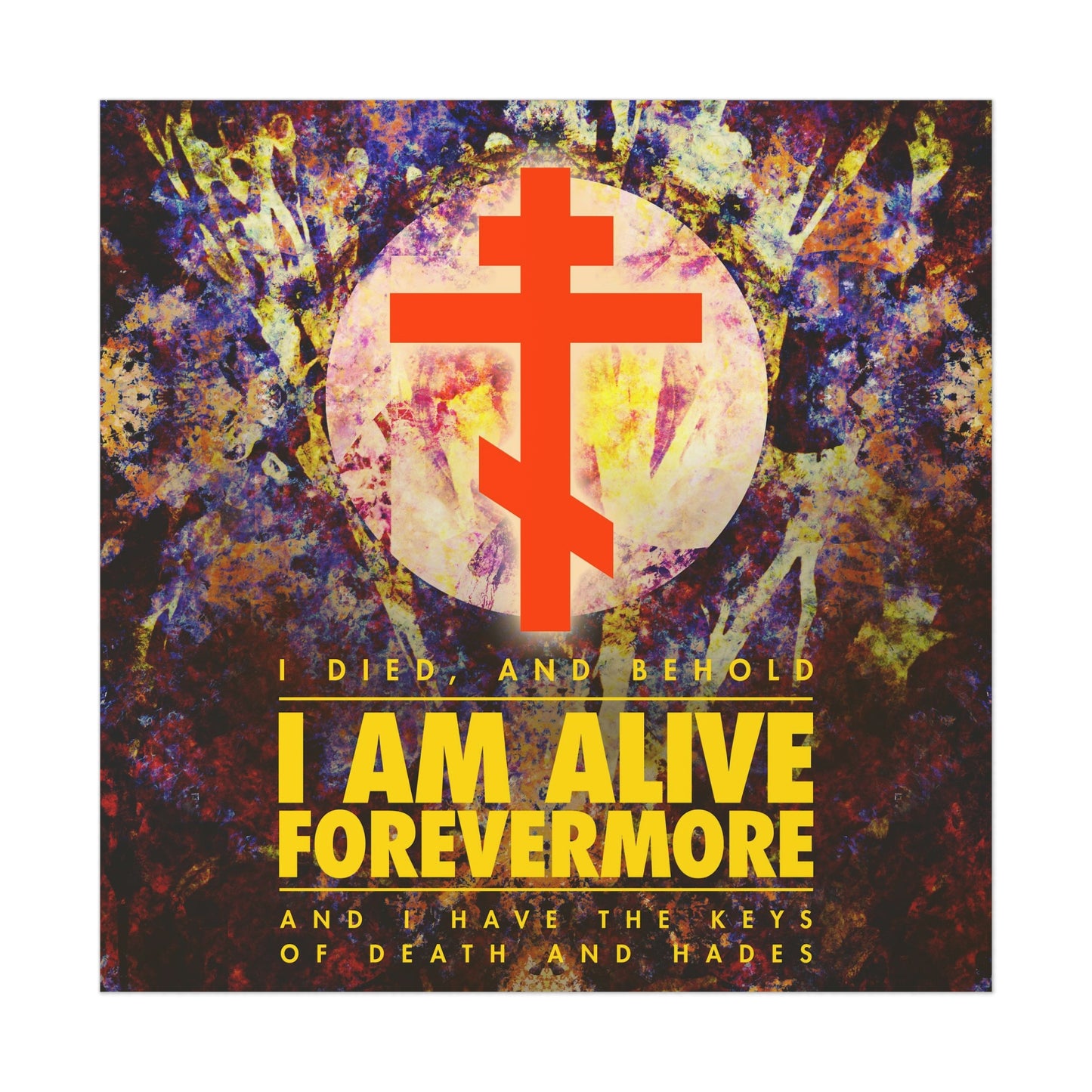 I Am Alive Forevermore No. 1 | Orthodox Christian Art Poster