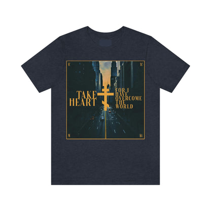 Take Heart, For I Have Overcome the World No. 1 | Orthodox Christian T-Shirt