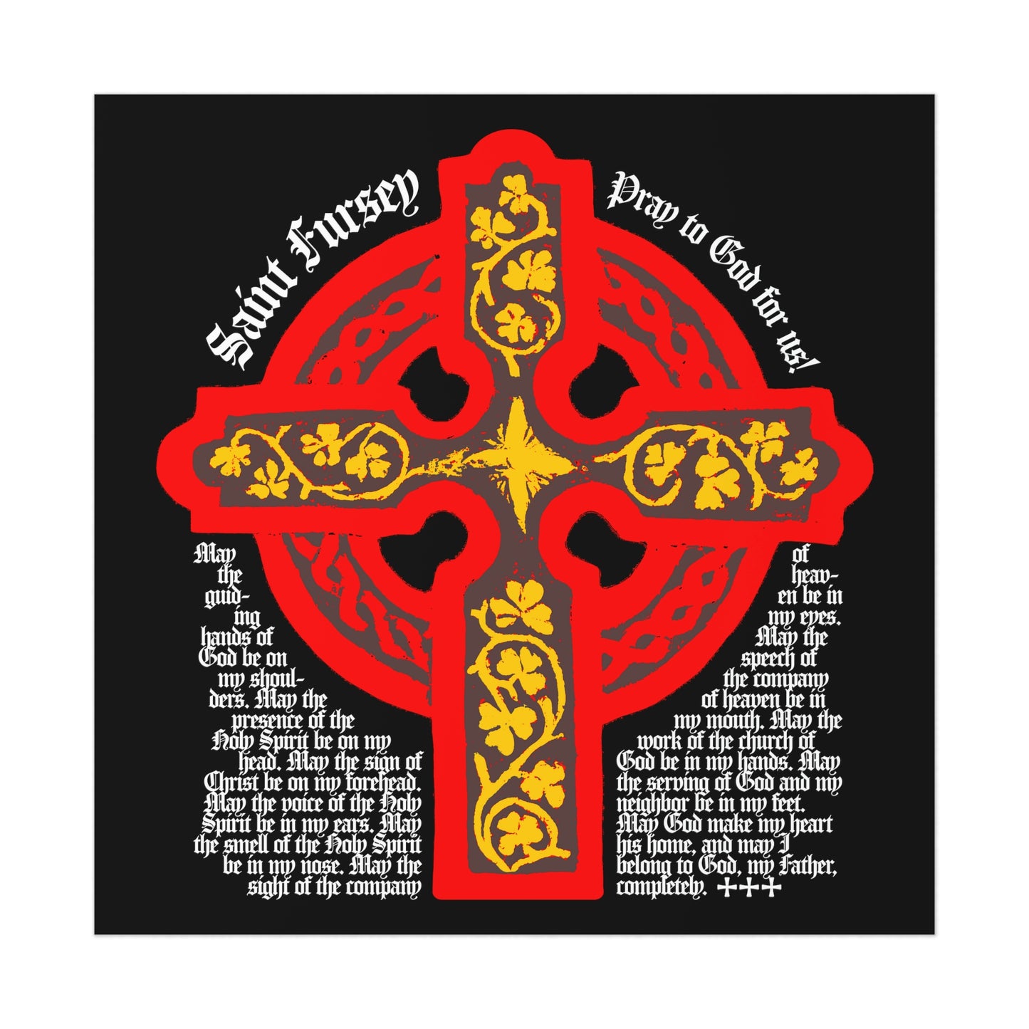 Lorica of St Fursey No.1 | Orthodox Christian Art Poster
