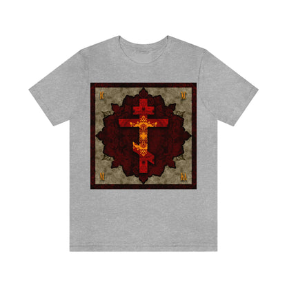 Art Cross: Ætheric Rose Window Cross Design No. 30 | Orthodox Cross