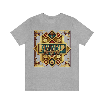 Remember You Will Die: Art Deco Design No.2 | Orthodox Christian T-Shirt