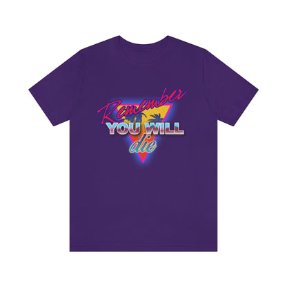 Remember You Will Die No. 1 (80s/Retro/Synthwave Style) | Orthodox Christian T-Shirt